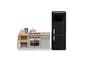 Dukker, Bamser & Utstyr - Lundby cooker & fridge set - 18031