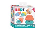 Babyleker - LUDI Bath Toys 3 pcs silicone - LU40074