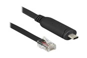 Nettverksadapter - DeLOCK - Serial Adapter - USB-C - RS-232 x 1 - 63912