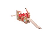 Treleker - Bigjigs Wooden Rails Double Lift Bridge Graffiti - BJT371