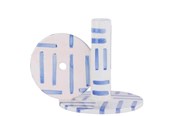 Dekorasjon - QUE RICO - Candle holder - Jaime - Stripe Safari (148-00997) - 148-00997