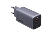 Mobil - Adaptere og ladere - Aukey Wall charger PA-B6U 1xUSB-A 2xUSB-C 67W (gray) - PA-B6U