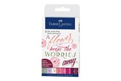 Skrive- & Tegneverktøy - Faber Castell Pitt Artist Pen Hand Lettering Set - Pinks - 267124