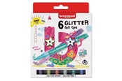 Kreative leker - Bruynzeel Kids Glitter Felt Tip Pens 6 pcs. - 60126006