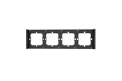 Switch/splitter - Sonoff Frame for switch M5 80 quadruple 4-fold M5-4C-80-F (graphite/black) - M5-4C-80-F