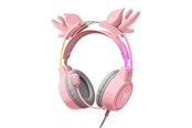 Hodetelefoner - ONIKUMA X15Pro Gaming Headphones Pink/Deer Horns - X15 Pro Pink