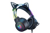 Hodetelefoner - ONIKUMA X15 PRO Gaming headset Cat (Black) - X15 PRO Cat Black