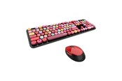 Tastatur - Mofii Wireless keyboard + mouse set Sweet 2.4G (black&red) - Tastatur - Rød - SMK-623387AG BR