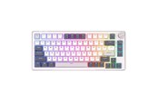 Tastatur - Royal Kludge RKH81 RGB mechanical keyboard Sky cyan switch (white) - Gamingtastatur - Hvit - RKH81 skycyan switch