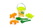 Utendørsleker - Cavallino Toys Safari XL Bucket Set with Sand Moulds 7pcs. - 9643SF01