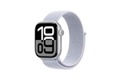 Smartklokke, Smartwatch & Sportsklokke - Apple Watch Series 10 GPS 42mm - Silver Aluminium Case with Blue Cloud Sport Loop - MWWD3QN/A