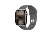 Smartklokke, Smartwatch & Sportsklokke - Apple Watch Series 10 GPS + Cellular 42mm - Titanium Case with Stone Grey Sport Band - S/M - MWXD3QN/A