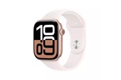 Smartklokke, Smartwatch & Sportsklokke - Apple Watch Series 10 GPS + Cellular 46mm - Rose Gold Aluminium Case with Light Blush Sport Band - S/M - MWY63QN/A