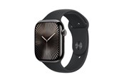 Smartklokke, Smartwatch & Sportsklokke - Apple Watch Series 10 GPS + Cellular 46mm - Slate Titanium Case with Black Sport Band - M/L - MWYE3QN/A