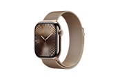 Smartklokke, Smartwatch & Sportsklokke - Apple Watch Series 10 GPS + Cellular 42mm - Gold Titanium Case with Gold Milanese Loop - MX083QN/A