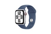 Smartklokke, Smartwatch & Sportsklokke - Apple Watch SE GPS 40mm - Silver Aluminium Case with Denim Sport Band - S/M - MXEC3QN/A