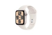 Smartklokke, Smartwatch & Sportsklokke - Apple Watch SE GPS 40mm - Starlight Aluminium Case with Starlight Sport Band - M/L - MXEG3QN/A