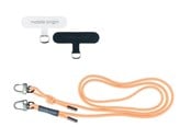 Mobil - Andre tilbehør - Mobile Origin Lanyard rope 6 mm Peach Fuzz 82 - 163cm - LYR-UNI-PCFZ