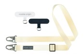 Mobil - Andre tilbehør - Mobile Origin Lanyard tape 25mm White 84 - 165cm - LYT-UNI-WHT