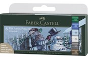 Skrive- & Tegneverktøy - Faber Castell Pitt Artist Pen Brush - Winterlude (6 pcs) - 167176