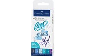 Skrive- & Tegneverktøy - Faber Castell Pitt Artist Pen Hand Lettering Set - Blue (6 pcs) - 267123