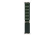 Smartklokke - Tilbehør - Apple 49mm Dark Green Alpine Loop - Large - Titanium Finish - MXMW3ZM/A