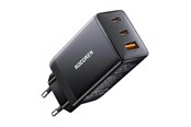 Mobil - Adaptere og ladere - Rocoren Fast Charger GaN Pro 65W 2x USB-C USB (black) - RCCT2PP-MJA01