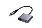 USB-hub - Joyroom 2-in-1 Audio adapter SY-L01 Lightning to 3.5mm + Lightning (black) USB-hub - SY-L01