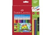 Skrive- & Tegneverktøy - Faber Castell School Set - Triangular Colour Pencils Promo Pack (24 pcs) - 201597