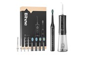 Elektrisk tannbørste - Bitvae Elektrisk tannbørste Sonic toothbrush with tips set and water flosser D2+C2 (black) - BVD2 + C2