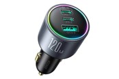 Mobil - Adaptere og ladere - Joyroom Car charger JR-CCN07 3-Port C to C 120 W (Gray) - JR-CCN07