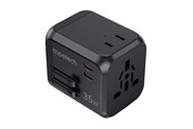 Mobil - Adaptere og ladere - Choetech PD5008 travel charger 3xUSB-A 2xUSB-C GaN 35W US/EU/UK/AU (black) - PD5008