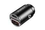 Mobil - Adaptere og ladere - Aukey CC-A3 car charger 1xUSB-A 1xUSB-C 30W (black) - CC-A3 Black