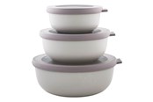 Andre kjøkkenapparater - Mepal - Cirqula Low Bowl Set​ Of 3 - Nordic White (233088) - 233088