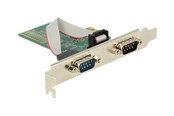 Nettverksadapter - DeLOCK PCI Express Card > 2 x Serial RS-232 - 89555