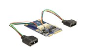 Kontroller - DeLOCK MiniPCIe I/O PCIe full size 2 x USB 2.0 - 95242