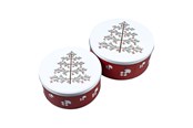 Andre kjøkkenapparater - Det Gamle Apotek DGA - Set of 2 - Tinbox w/Christmas trees (47001149) - 47001149