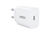 Mobil - Adaptere og ladere - Choetech Mains charger Q5004 EU USB-C 20W (white) - Q5004 EU