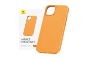 Mobil - Deksel og etui - Baseus Phone Case for iPhone 15 ProMax Fauxther Series (Orange) - P60157304713-03