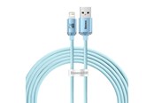 USB - Baseus cable for iP  Crystal Shine 2.4A 2m (blue) - CAJY001203