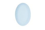 Servering & Servise - aida - Life in Colour - Confetti - Aqua oval dish w/relief porcelain (13454) - 13454