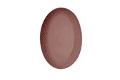 Servering & Servise - aida - Life in Colour - Confetti - Bordeaux oval dish w/relief porcelain (13374) - 13374