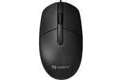 Mus - Sandberg USB Mouse - Mus - Optisk - 3 knapper - Svart - 331-00