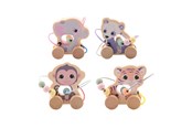 Babyleker - Joueco The Wildies Wooden Animal with Bead Track - 80115