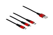 USB - DeLOCK 3 in 1 Charge-Only Cable - Lightning / USB - 1 m - 85892