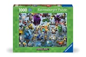 Puslespill - Ravensburger Puzzle Minecraft Mobs 1000p - 12000422