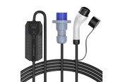 Lading av elbil - Choetech ACG17 7 kW type-2 electric car charger with LCD display (black) - ACG17