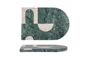 Kjøkkentilbehør - Bloomingville - Abrianna Cutting Board Green Marble (82058415) - 82058415