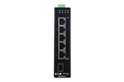 Switch/splitter - Tripp Lite Eaton  series 5-Port Managed Industrial Gigabit Ethernet Switch - 10/100/1000 Mbps GbE SFP Slot -40° to 75°C DIN Mount - NGI-M05-C1