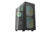 Kabinett - Darkflash DK360 Computer case + 4 ARGB fans (black) - Kabinett - Miditower - Svart - DK360 BLACK